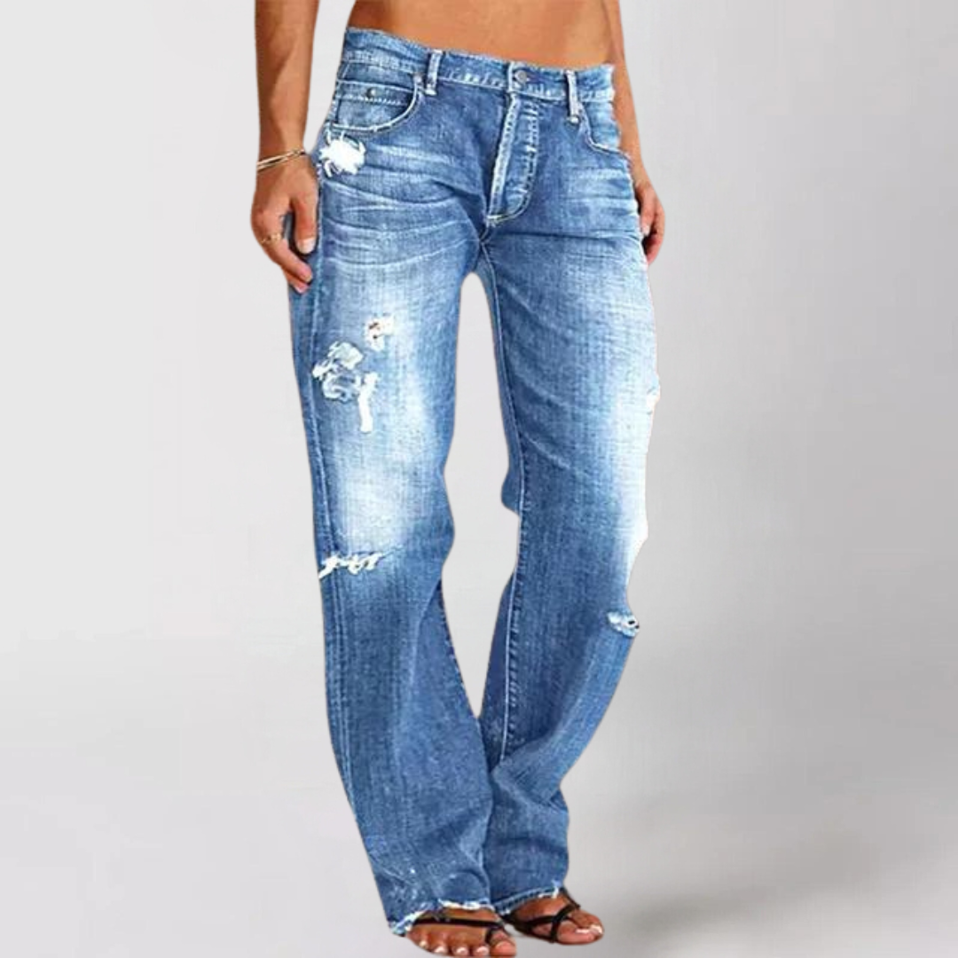 Gisella - Weite Denim-Jeans Mit Lockerem Bein