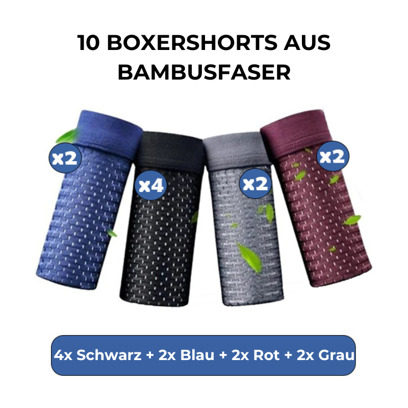 FiberSoft - Boxer aus Bambusfasern 4er Pack