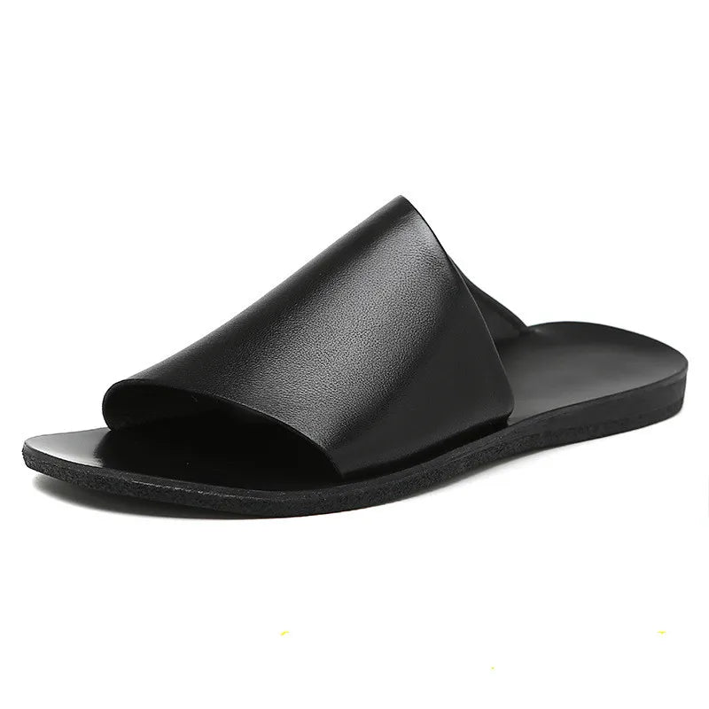 Bernard - Leder Slide Sandalen