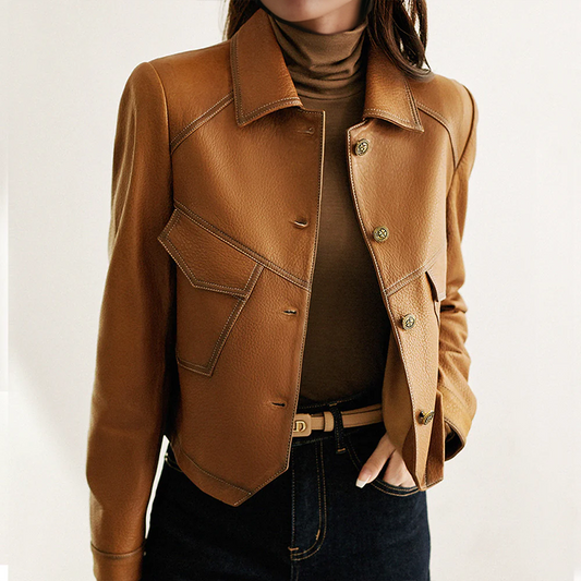 MIA CONTI  Vintage-Lederjacke